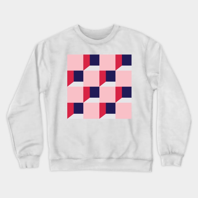 Cubes pattern Crewneck Sweatshirt by kallyfactory